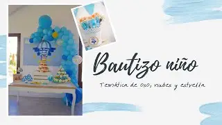 Decoración de Bautizo Niño