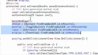 Android Developing Applications Tutorial   33   Creating a Method