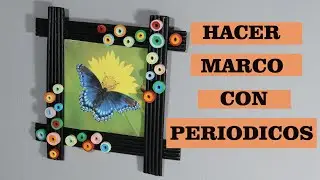 Hacer cuadros con papel de periódicos