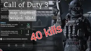 Call of Duty MW3: team-deathmatch 40 kills with M4A1