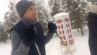 Лыжня катание. Ведем ЗОЖ!  1 круг