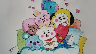 ⭐BT21 Baby version Drawing ⭐