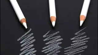 How to use white charcoal pencil