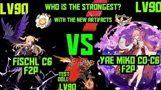 yae miko C0 vs fischl C6 who is the strongest | genshin impact