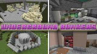 НОВЫЕ ДАНЖИ В МАЙНКРАФТ | ОБЗОР МОДА MINECRAFT Underground Bunkers
