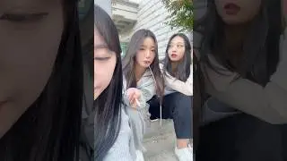 Trio Korean girl smoking spitting B6