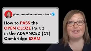 Cambridge Advanced Reading & Use of English - Part 2 | Open Cloze