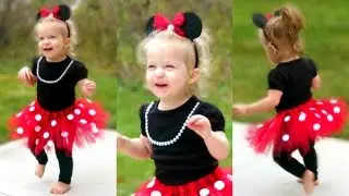 DIY Minnie Mouse Costume for Toddlers | Lacey's Halloween Outfit!!