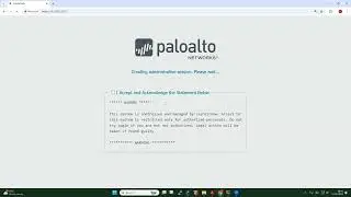 Paloalto Firewall Initial Config