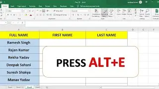 Name Join and Break । MS EXCEL। @SpellofExcel