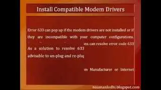How To Fix Error 633