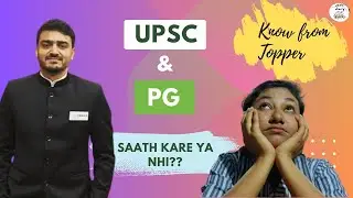 Can Upsc And Pg be done together??Know from Topper | IDES || Dr.Nawas Sharafuddin || Upsc|Vets Diary