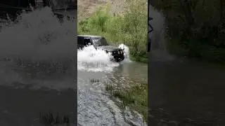 Jeep Cross a water #offroad #jeep #4x4 #shorts
