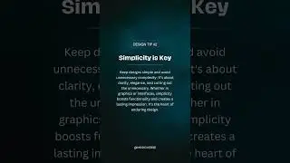 Simplicity is key in design ✨  #dailyui #designtutorials #figmadesign #designtips