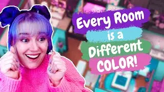 Every Room is a Different Color! The Sims 4 Build Challenge