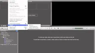 Importing a Movie into iMovie