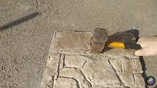 Tile glue stone \ DIY decorative stone Test