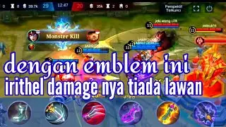 irithel set emblem attak | damage nya tiada lawan kill berkali kali | irithel ofline