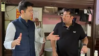 Gedi with Nikhil Ft Raghav Chadha at Bhogal Chole bhature