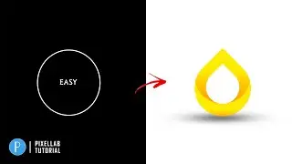 Modern Water Drop Logo Design Process | Pixellab Tutorials | Sk Graphics Studio
