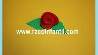 como hacer una flor de plastelina facil y original (www.racoinfantil.com)