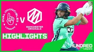 Thriller in Opener! | Oval Invincibles vs Manchester Originals  - Highlights | The Hundred 2021