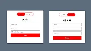How To Create Registration & Login  Form Using HTML And CSS Step By Step | E-CODEC