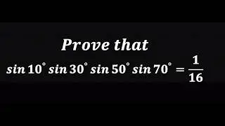 Prove that sin10^degree sin39^degree sin50^degree sin70^degree =1/16