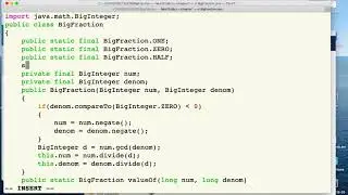 BigFraction.java Part II