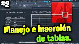 How to insert tables in AutoCAD