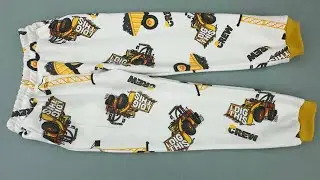 How to Sew Sweatpants with Pockets / Making Sweatpants for 6-7 Year Old Children / DIY