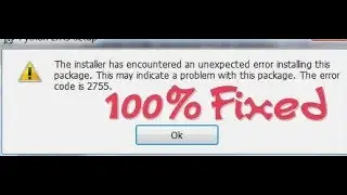 The error code is 2755 fixed.