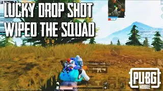 Lucky drop shot wiped them out! - Pubg Mobile ❤️