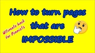 How to turn pages that are IMPOSSIBLE