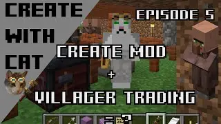 Supercharged Villager Trading with Create Mod - Create Mod Let's Play Episode 5 [Modded Minecraft]