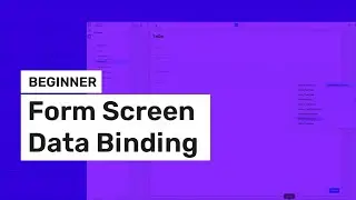 Kuika Beginner Form screen data binding operations #5.3
