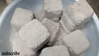 ASMR:Sand +Cement Blocks Crumble in Coloured Water 💦