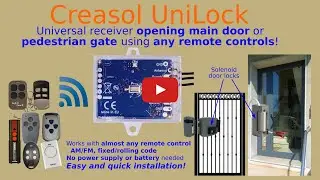 Creasol UniLock : magnetic lock opener using any remote control