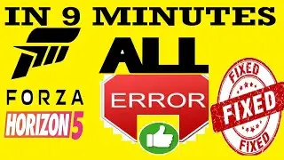 Fix Forza Horizon 5 launch Crash, update driver, Error FH301, Error E:1704-0, Low FPS & Video Memory