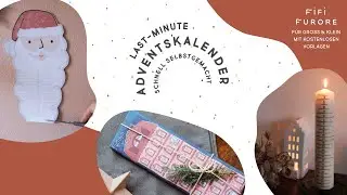 Adventskalender Bastelideen | Selbstgemachte, kreative DIYs für die Adventszeit | Kalender füllen