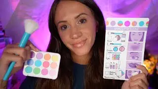 ASMR Doing Your Plastic Makeup For Relaxation & Sleep 💄 (personal attention, tapping, makeup)