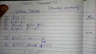 DCE Euler's Theorem