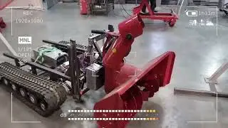 Робот снегоуборщик (испытания)