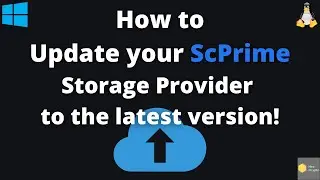 How to update SCPrime Storage Provider to the Latest Version