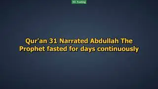 30. Fasting