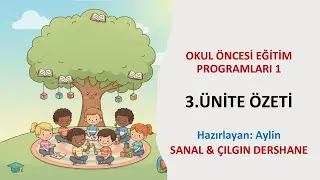 okul öncesi eğitim programları 1 - (3. Ünite)