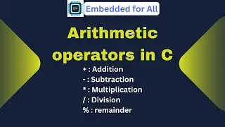 Arithmetic operators in C