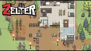 Ngày Đầu Sinh Tồn Trong ZELTER / Game Xây Dựng Căn Cứ Chống ZOMBIE Đồ Họa Pixel