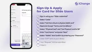 Sign Up & Apply for iChange MasterCard for SLIDE Users