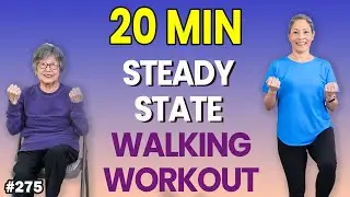20-Min Walking | 2,500 Steps to Boost Metabolism & Endurance- Steady Walk